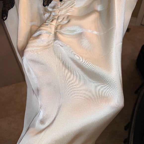 Helmut Lang Lace Slip Top/Camisole, Size S, Ivory & Black - Picture 11 of 13